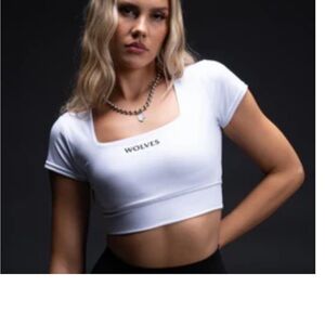 White Women's Crop Top